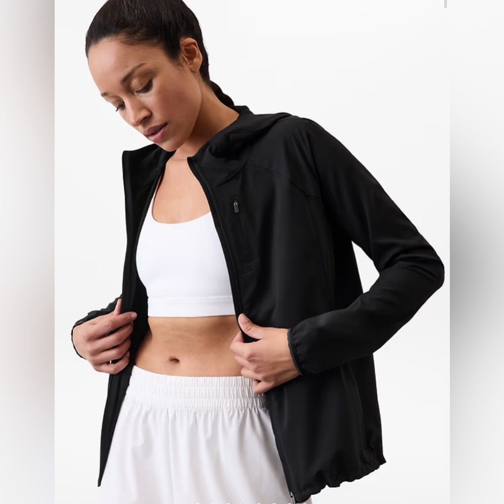 Athleta Black Full-Zip Jacket